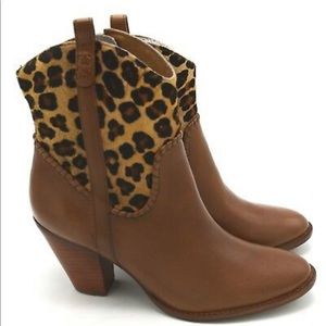J5743 Jack Rogers Ryan Haircalf Leopard/Tan Bootie